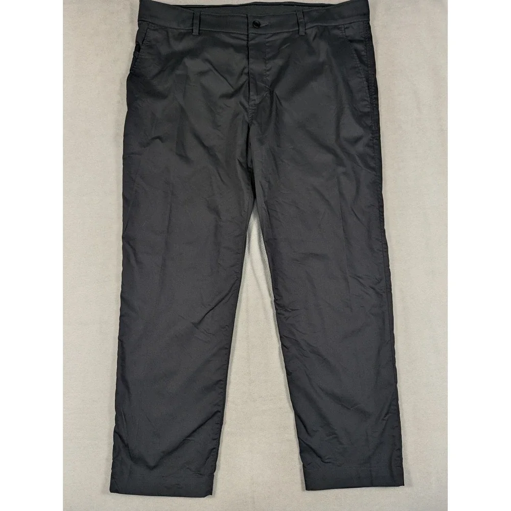 Nike Dri-FIT Mens Golf Pants 40 Dark Gray Charcoal Chino Trousers Stretch